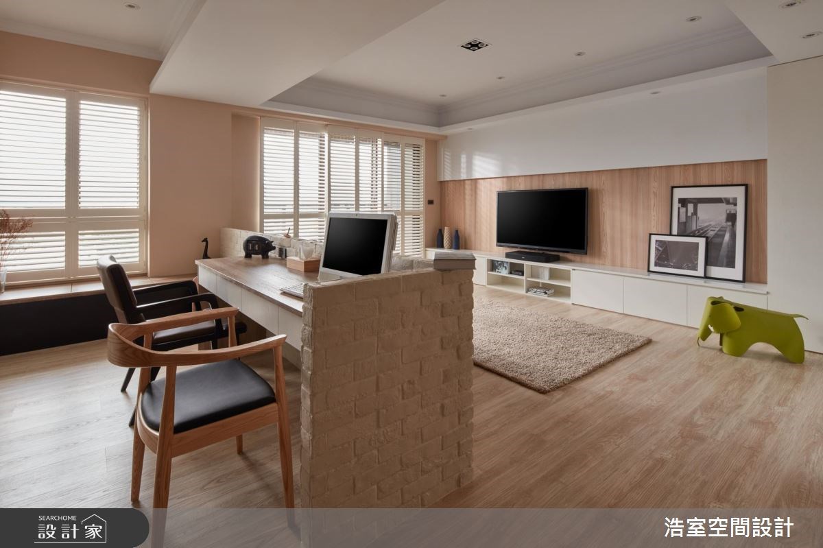 30坪新成屋(5年以下)＿北歐風客廳書房案例圖片＿浩室設計＿浩室_北歐印象之10