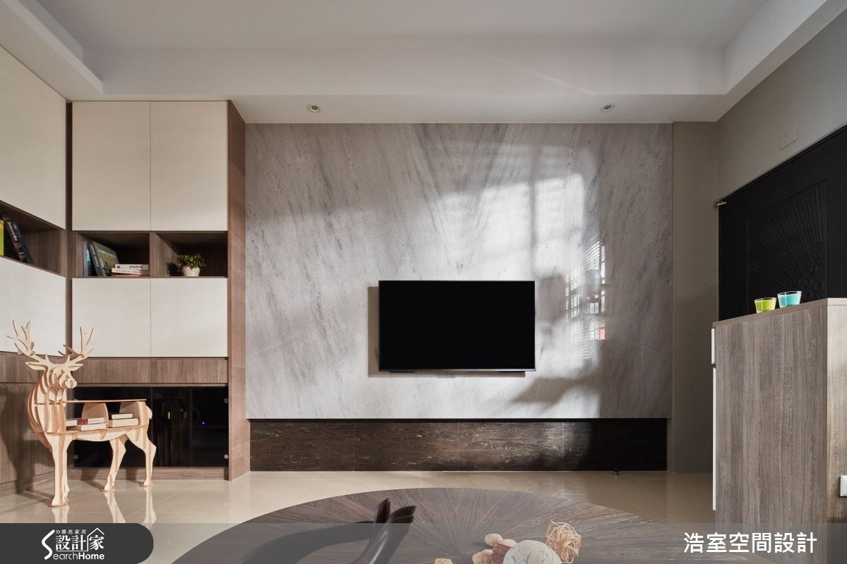 40坪新成屋(5年以下)＿人文禪風客廳案例圖片＿浩室設計＿浩室_23之1