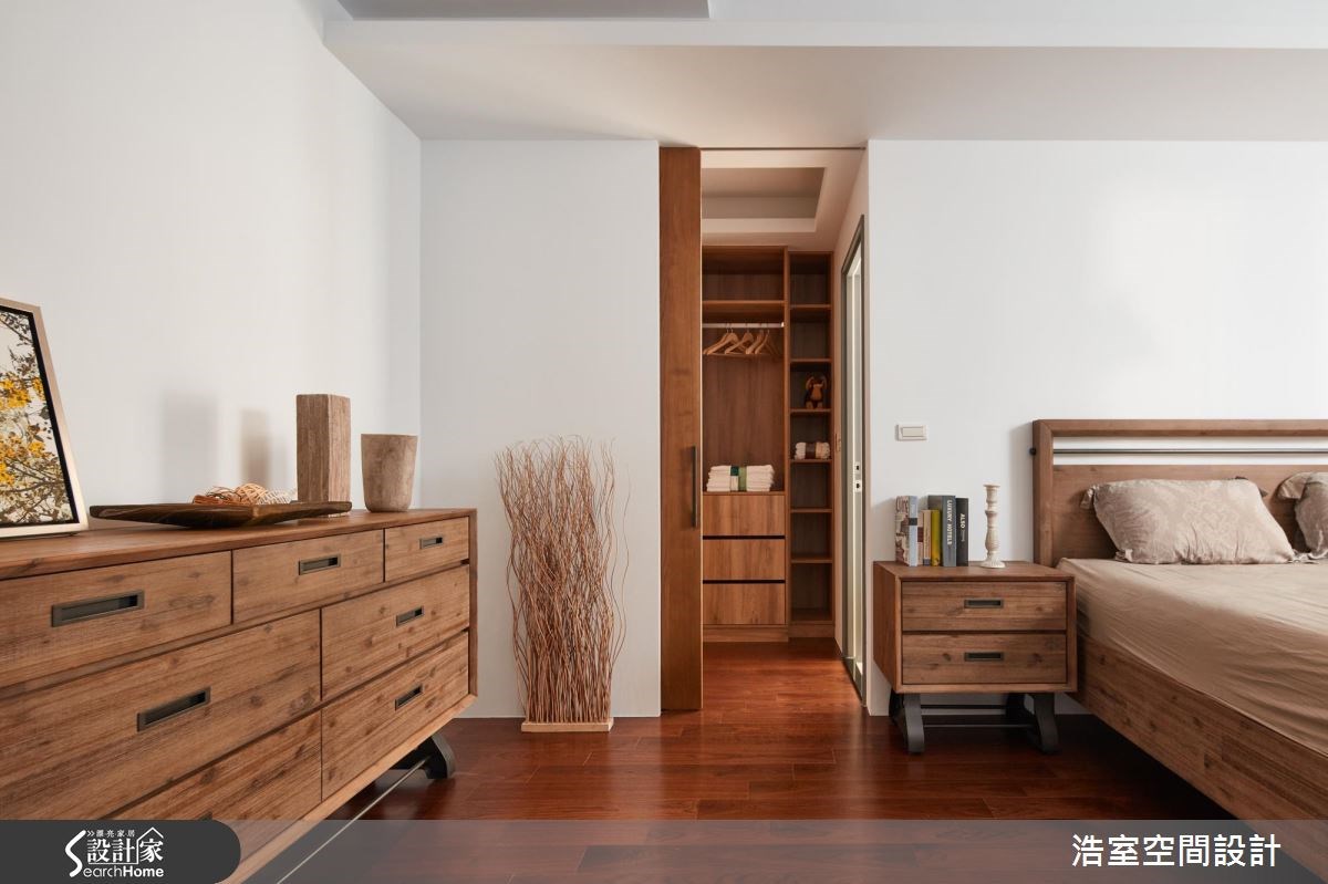 65坪新成屋(5年以下)＿混搭風臥室更衣間案例圖片＿浩室設計＿浩室_初心見禪之11