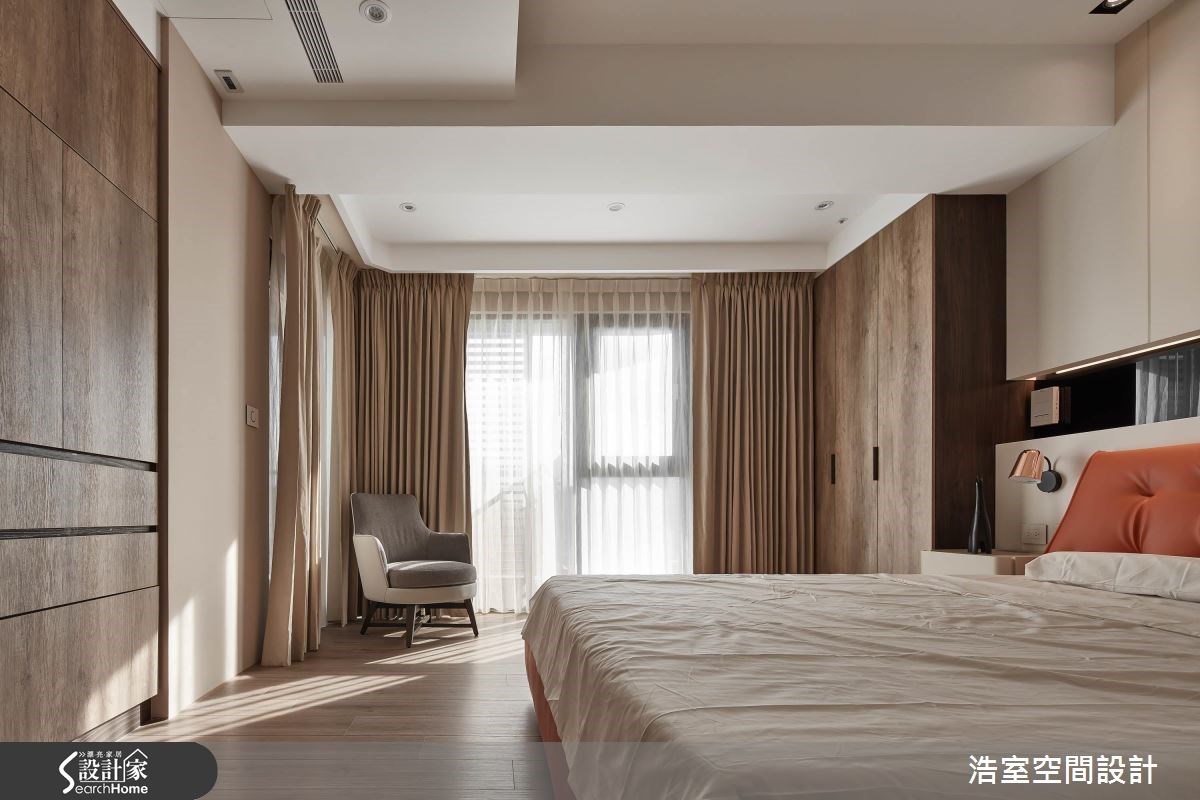 85坪新成屋(5年以下)＿休閒風臥室案例圖片＿浩室設計＿浩室_氣勢天成之14