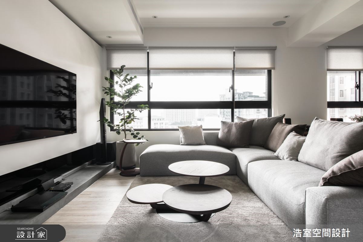 35坪新成屋(5年以下)＿北歐風客廳案例圖片＿浩室設計＿浩室_27之3