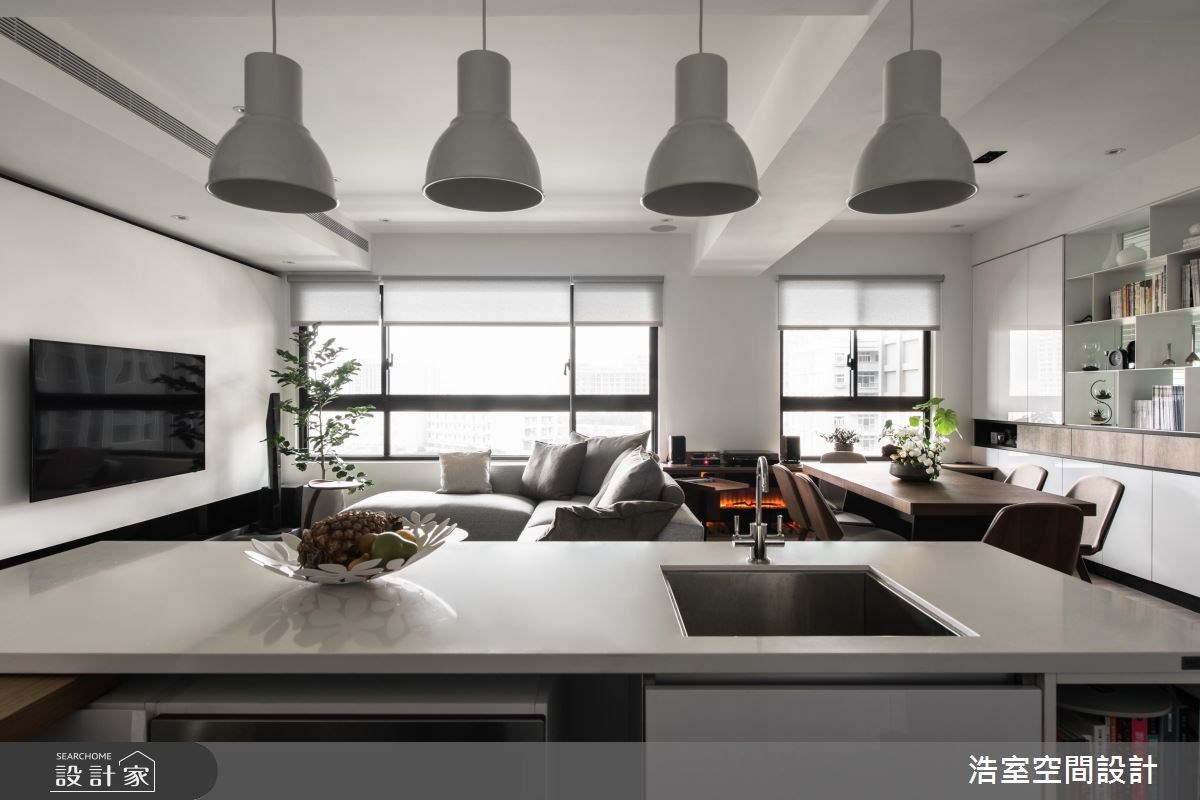35坪新成屋(5年以下)＿北歐風客廳餐廳案例圖片＿浩室設計＿浩室_27之7