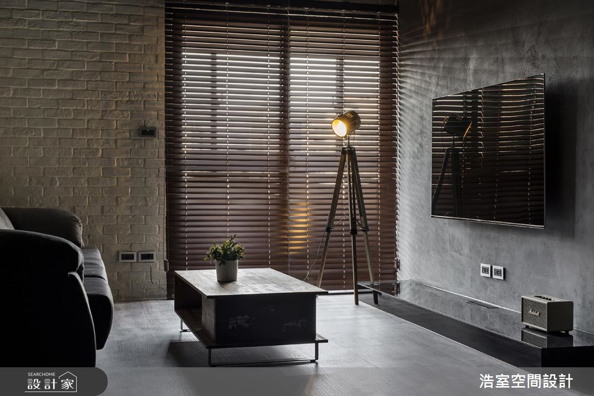 28坪老屋(16~30年)＿工業風客廳案例圖片＿浩室設計＿浩室_隨性深度之3
