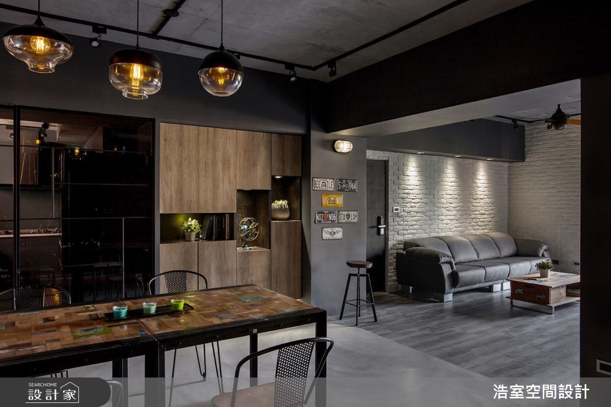 28坪老屋(16~30年)＿工業風客廳餐廳案例圖片＿浩室設計＿浩室_隨性深度之9