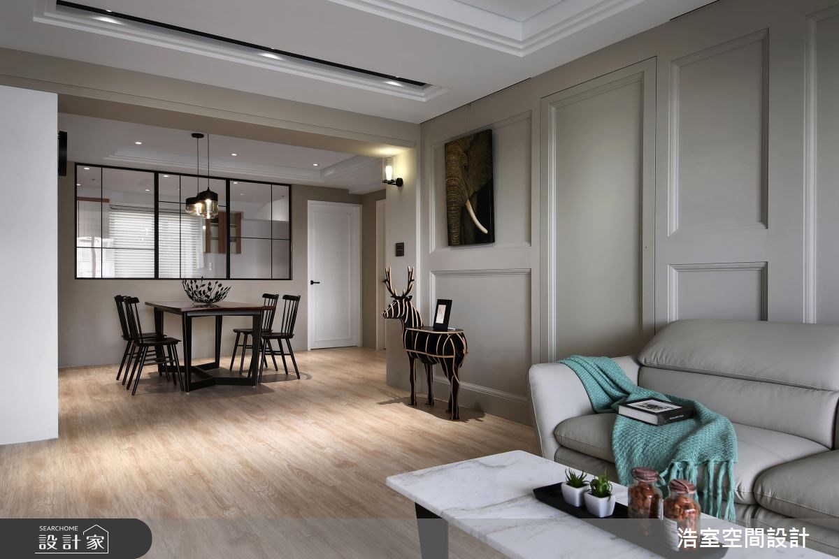 35坪老屋(16~30年)＿美式風客廳餐廳案例圖片＿浩室設計＿浩室_初晴後雨之10