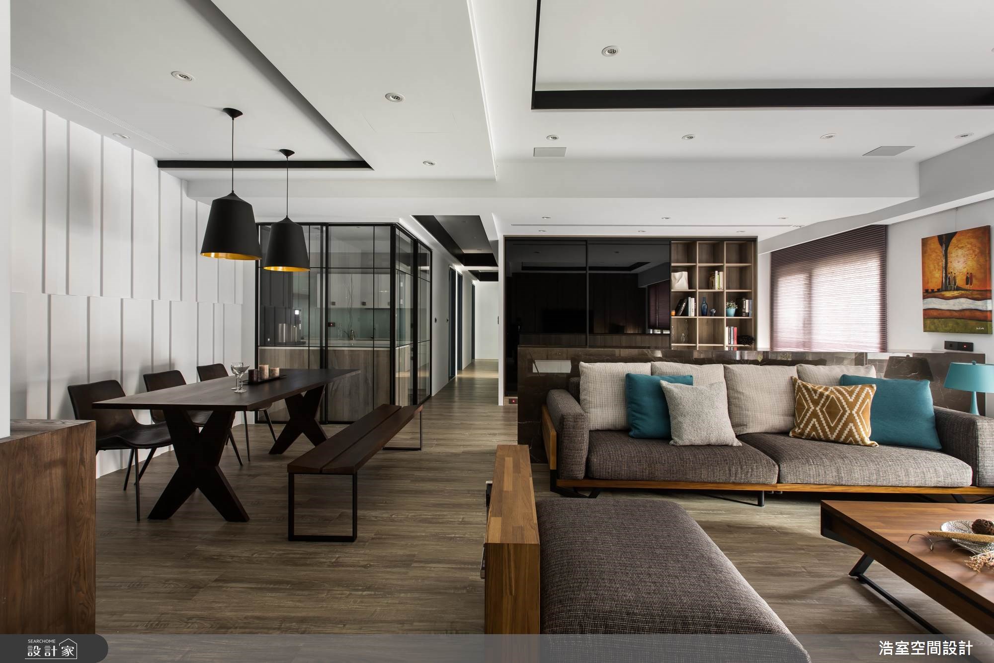 80坪新成屋(5年以下)＿北歐風客廳餐廳案例圖片＿浩室設計＿浩室_30之3