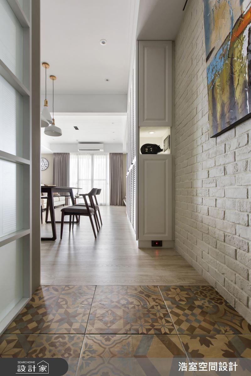 60坪新成屋(5年以下)＿美式風玄關案例圖片＿浩室設計＿浩室_家溫之1