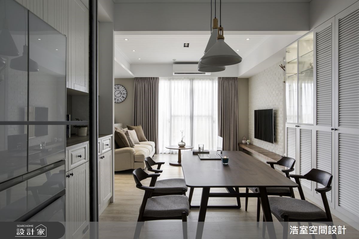 60坪新成屋(5年以下)＿美式風客廳餐廳案例圖片＿浩室設計＿浩室_家溫之3
