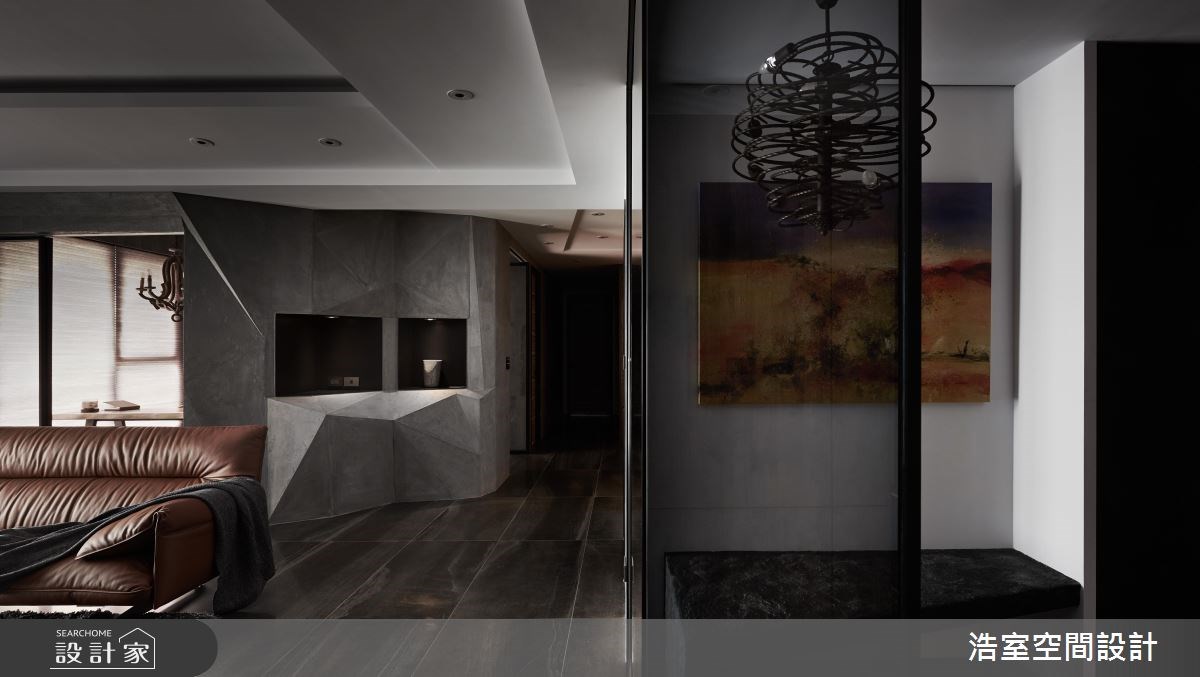 50坪新成屋(5年以下)＿現代風玄關客廳走廊案例圖片＿浩室設計＿浩室_寧靜的目標之1