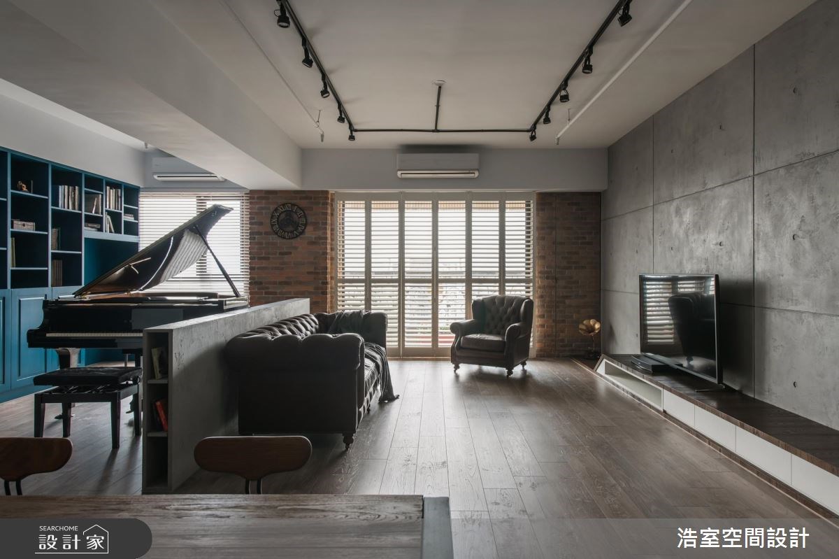 50坪新成屋(5年以下)＿混搭風客廳案例圖片＿浩室設計＿浩室_粗獷優雅之8