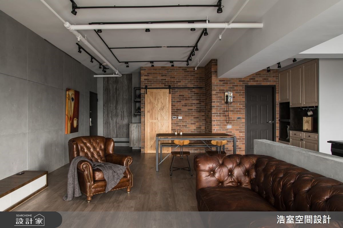 50坪新成屋(5年以下)＿混搭風客廳案例圖片＿浩室設計＿浩室_粗獷優雅之13