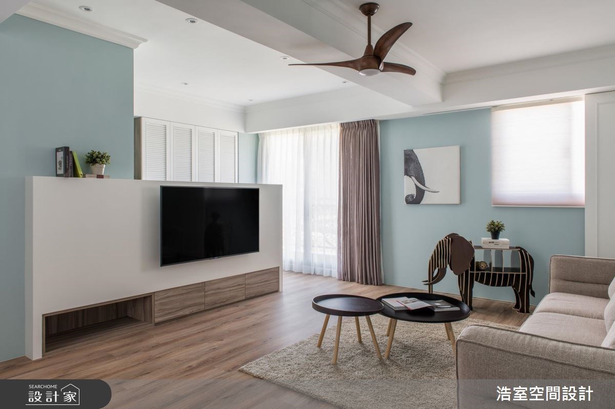 35坪新成屋(5年以下)＿北歐風客廳案例圖片＿浩室設計＿浩室_34之8