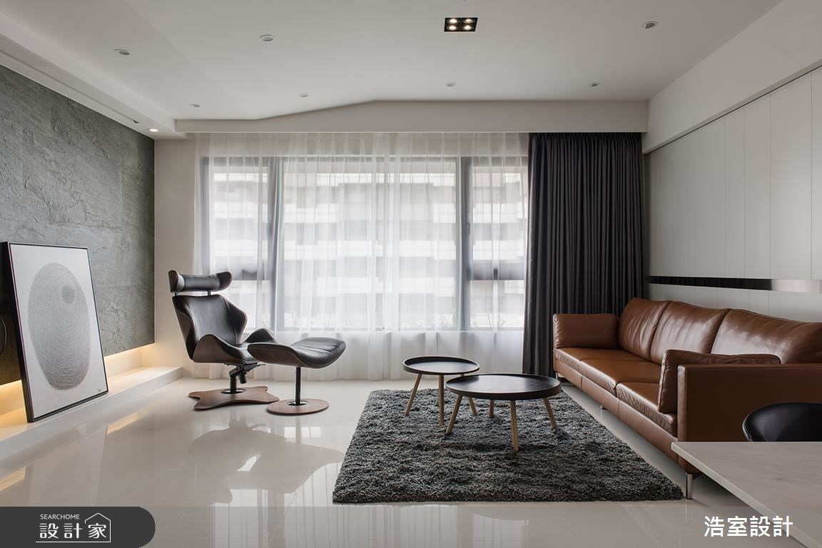 50坪新成屋(5年以下)＿現代風客廳案例圖片＿浩室設計＿浩室_身段之3