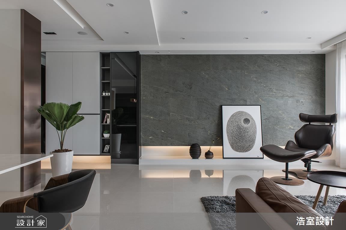 50坪新成屋(5年以下)＿現代風客廳案例圖片＿浩室設計＿浩室_身段之5