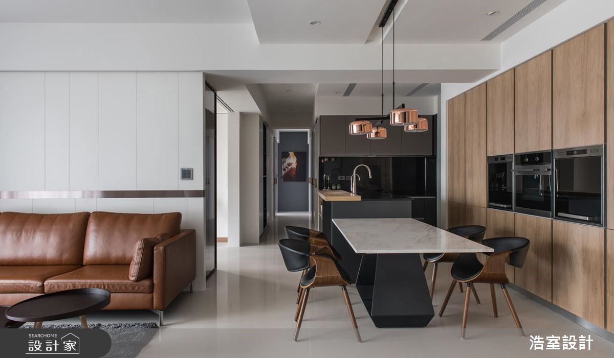 50坪新成屋(5年以下)＿現代風客廳餐廳案例圖片＿浩室設計＿浩室_身段之7