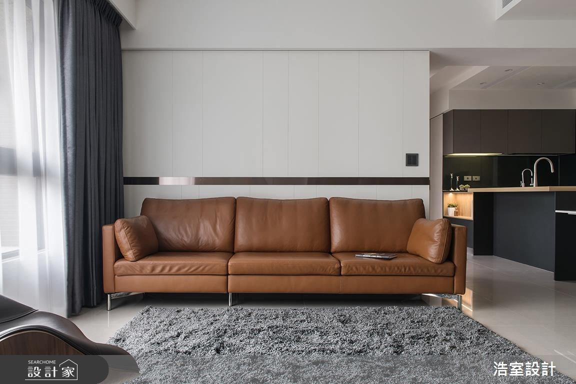 50坪新成屋(5年以下)＿現代風客廳案例圖片＿浩室設計＿浩室_身段之8