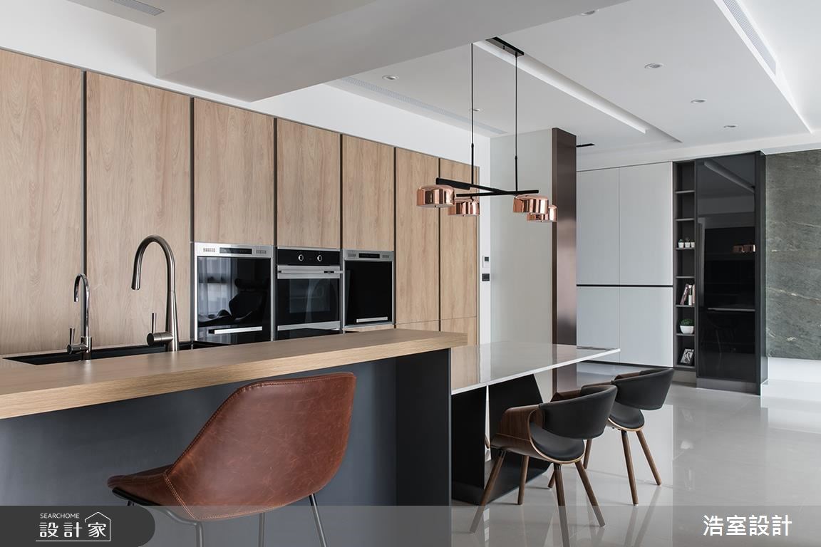 50坪新成屋(5年以下)＿現代風餐廳吧檯案例圖片＿浩室設計＿浩室_身段之13