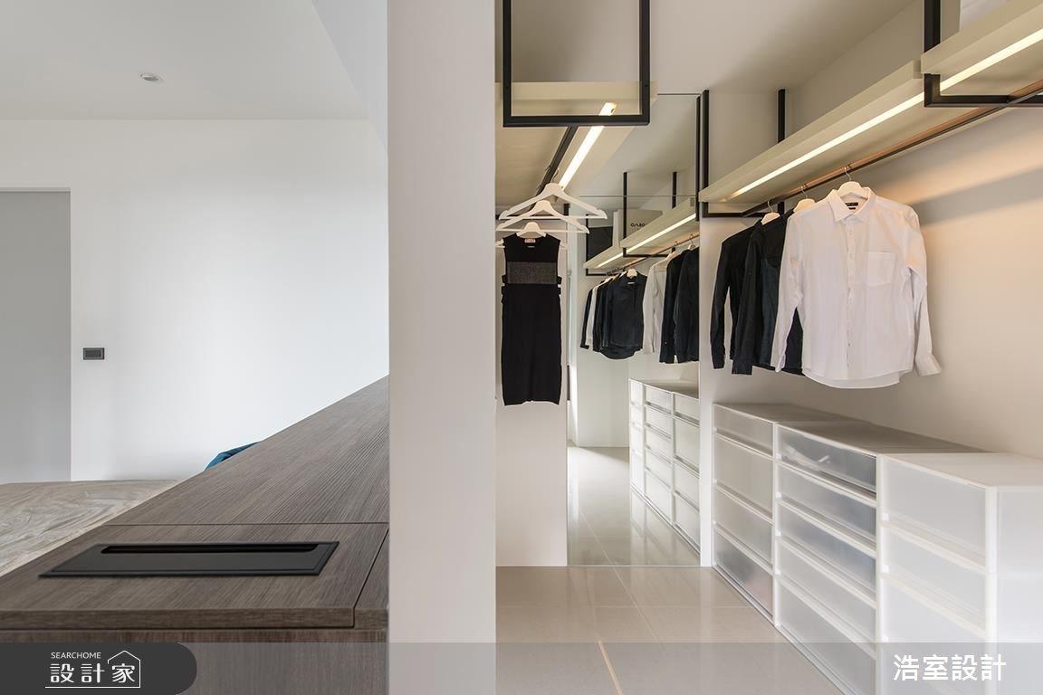 50坪新成屋(5年以下)＿現代風臥室更衣間案例圖片＿浩室設計＿浩室_身段之16