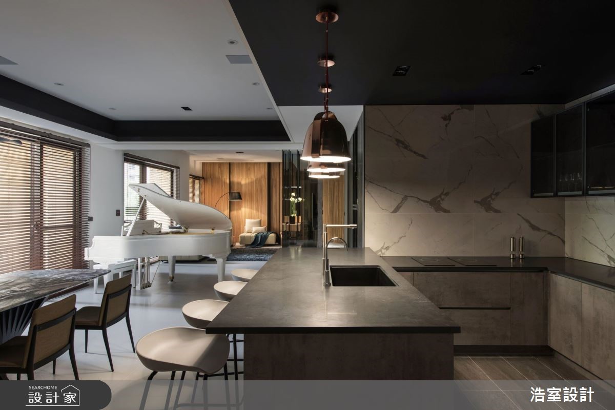 90坪新成屋(5年以下)＿現代風廚房吧檯案例圖片＿浩室設計＿浩室_即景之奏之13