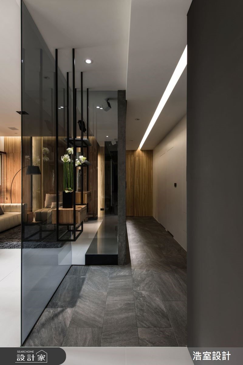 90坪新成屋(5年以下)＿現代風玄關案例圖片＿浩室設計＿浩室_即景之奏之2