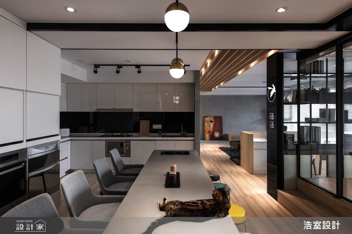 45坪新成屋(5年以下)＿混搭風餐廳吧檯案例圖片＿浩室設計＿浩室_滿滿之13