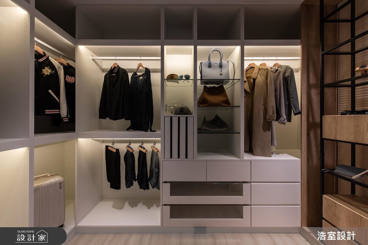 45坪新成屋(5年以下)＿混搭風更衣間案例圖片＿浩室設計＿浩室_滿滿之17