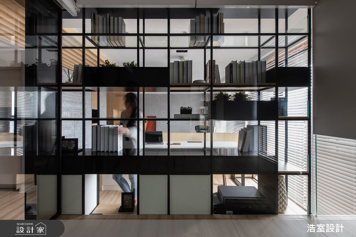 45坪新成屋(5年以下)＿混搭風書房案例圖片＿浩室設計＿浩室_滿滿之9
