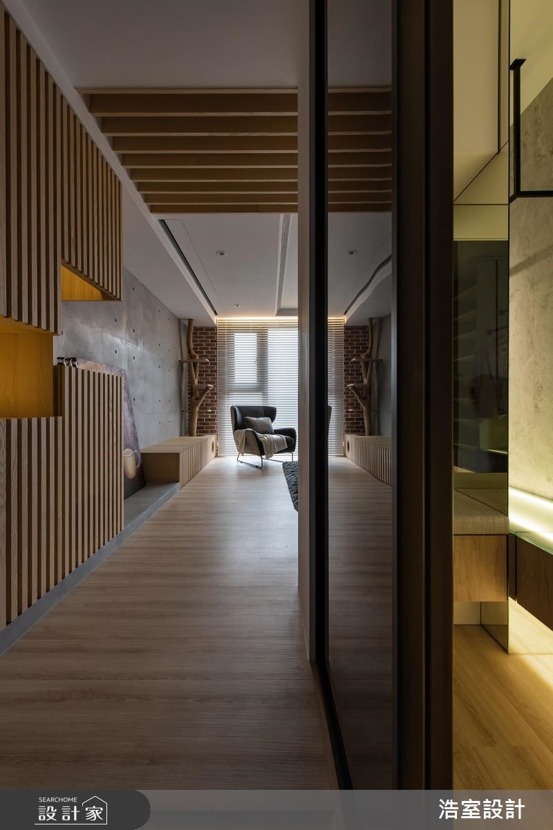 45坪新成屋(5年以下)＿混搭風玄關更衣間案例圖片＿浩室設計＿浩室_滿滿之1