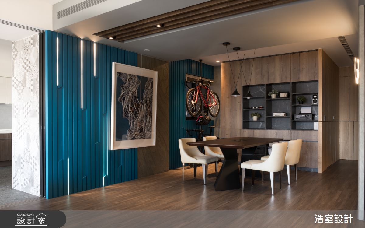 100坪新成屋(5年以下)＿現代風案例圖片＿浩室設計＿浩室_一抹青之5