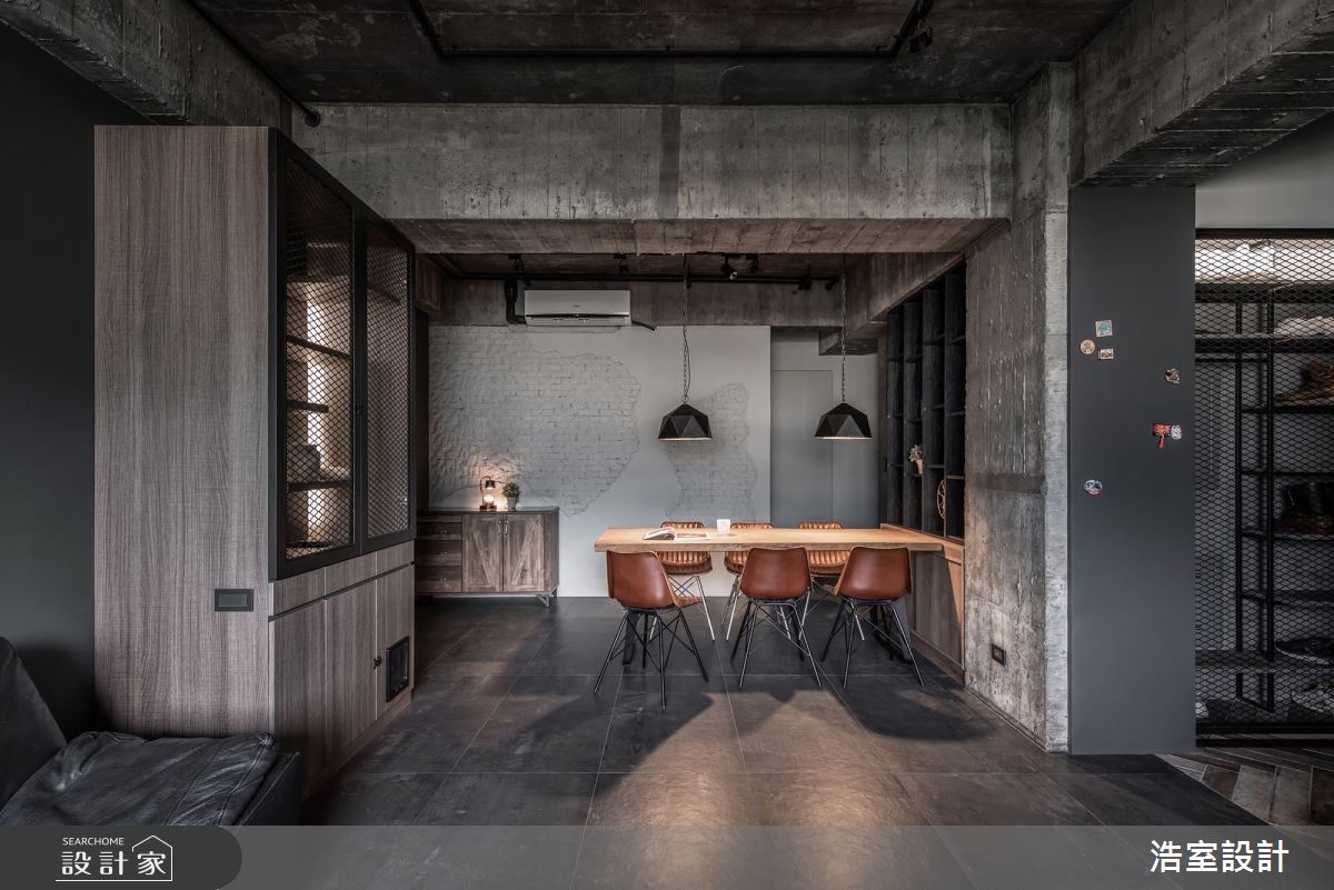 35坪新成屋(5年以下)＿工業風餐廳案例圖片＿浩室設計＿浩室_裸妝之6