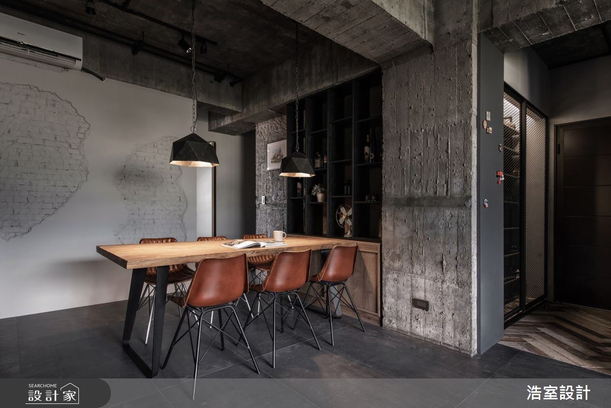35坪新成屋(5年以下)＿工業風餐廳案例圖片＿浩室設計＿浩室_裸妝之10
