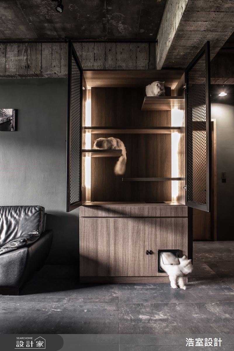 35坪新成屋(5年以下)＿工業風客廳案例圖片＿浩室設計＿浩室_裸妝之19