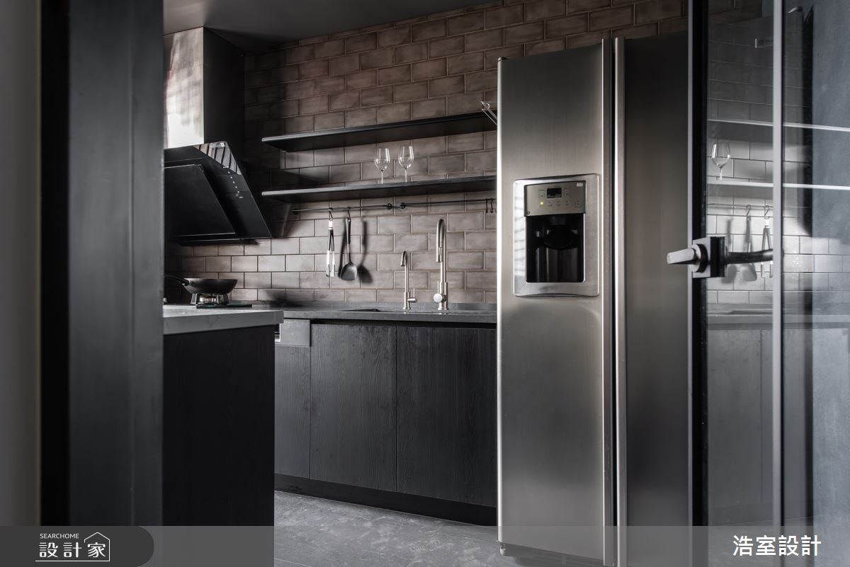 35坪新成屋(5年以下)＿工業風廚房案例圖片＿浩室設計＿浩室_裸妝之14