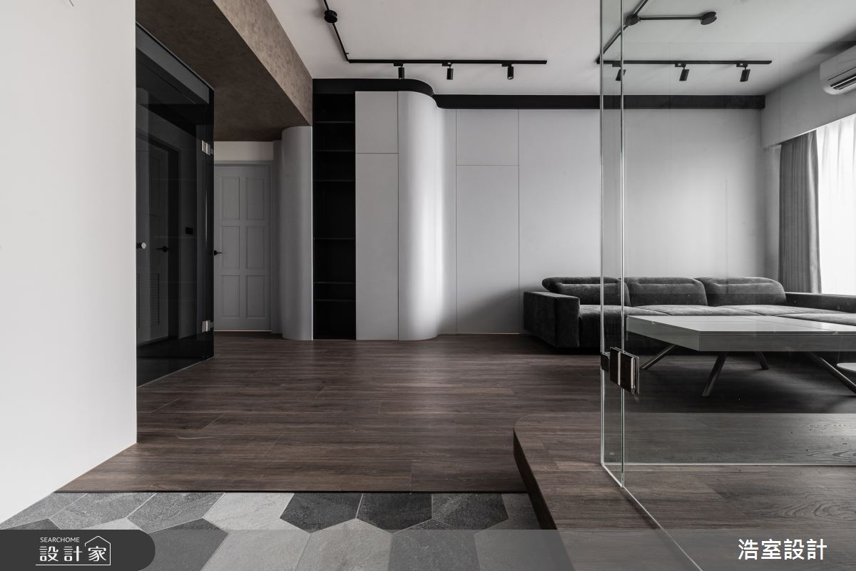 30坪新成屋(5年以下)＿現代風客廳案例圖片＿浩室設計＿浩室_極光之1