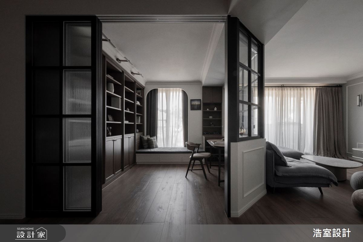 45坪新成屋(5年以下)＿美式風書房臥榻案例圖片＿浩室設計＿浩室_凡賽斯之10
