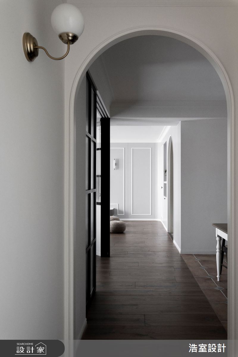 45坪新成屋(5年以下)＿美式風走廊案例圖片＿浩室設計＿浩室_凡賽斯之16