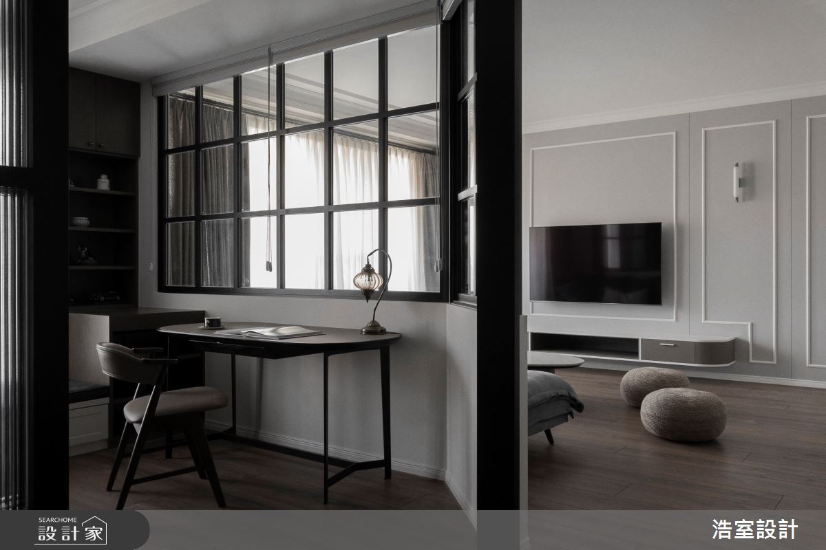 45坪新成屋(5年以下)＿美式風書房案例圖片＿浩室設計＿浩室_凡賽斯之9
