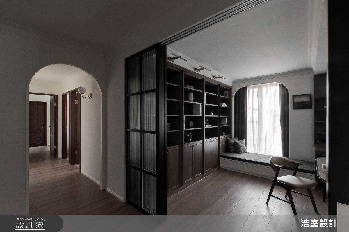 45坪新成屋(5年以下)＿美式風書房臥榻案例圖片＿浩室設計＿浩室_凡賽斯之12