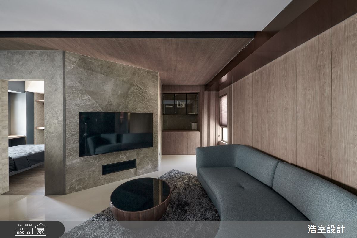 18坪新成屋(5年以下)＿現代風客廳案例圖片＿浩室設計＿浩室_褪盡鉛華之11