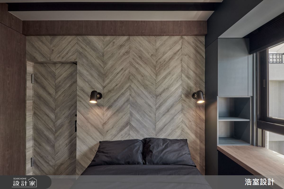 18坪新成屋(5年以下)＿現代風臥室臥榻案例圖片＿浩室設計＿浩室_褪盡鉛華之13