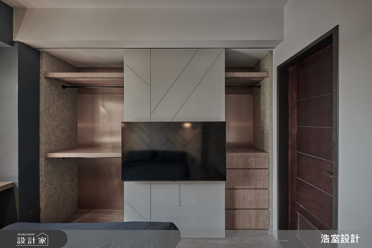 18坪新成屋(5年以下)＿現代風臥室案例圖片＿浩室設計＿浩室_褪盡鉛華之15