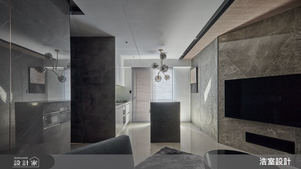 18坪新成屋(5年以下)＿現代風客廳案例圖片＿浩室設計＿浩室_褪盡鉛華之7