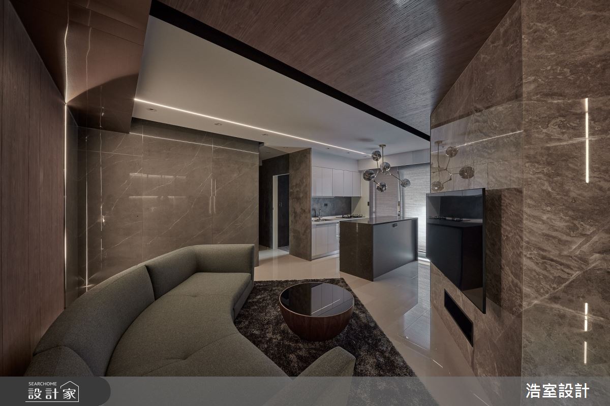 18坪新成屋(5年以下)＿現代風客廳案例圖片＿浩室設計＿浩室_褪盡鉛華之4