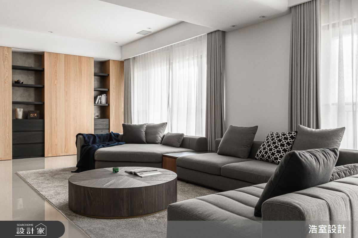 85坪新成屋(5年以下)＿混搭風客廳案例圖片＿浩室設計＿浩室_大境之8