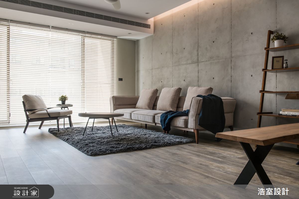 40坪新成屋(5年以下)＿混搭風客廳案例圖片＿浩室設計＿浩室_摺之4