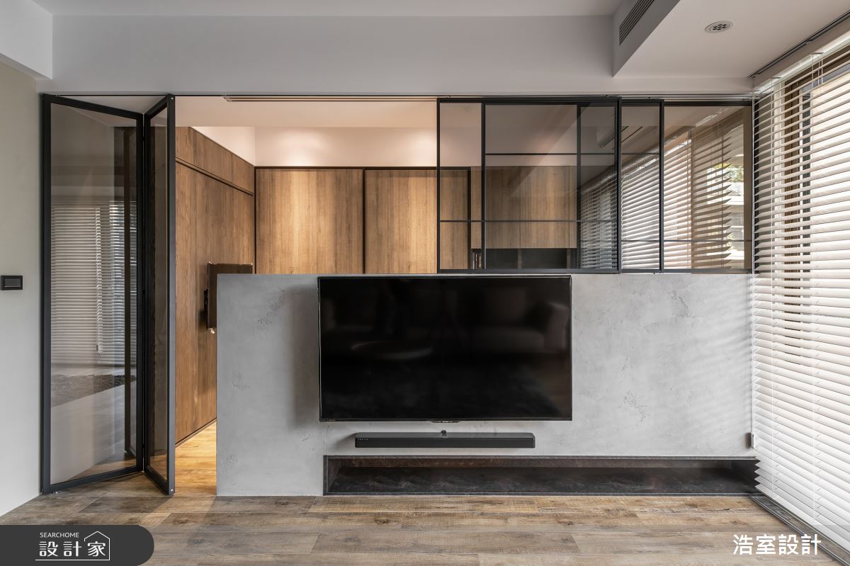 40坪新成屋(5年以下)＿混搭風客廳案例圖片＿浩室設計＿浩室_摺之11