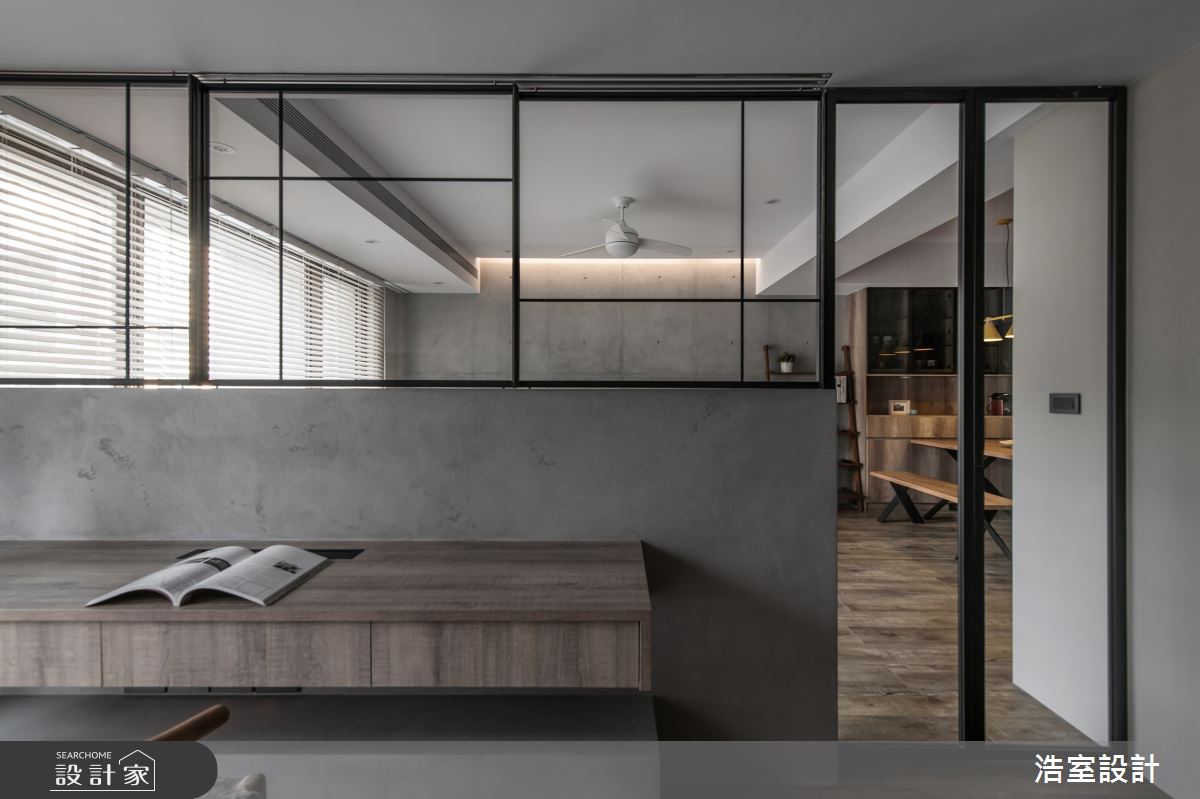 40坪新成屋(5年以下)＿混搭風工作區案例圖片＿浩室設計＿浩室_摺之13
