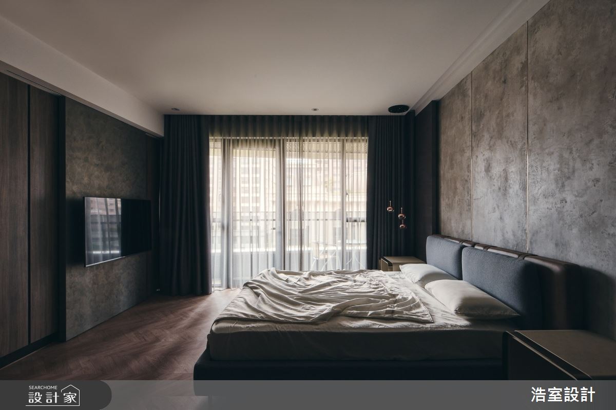 35坪新成屋(5年以下)＿飯店風臥室案例圖片＿浩室設計＿浩室_旅人 .long stay之15