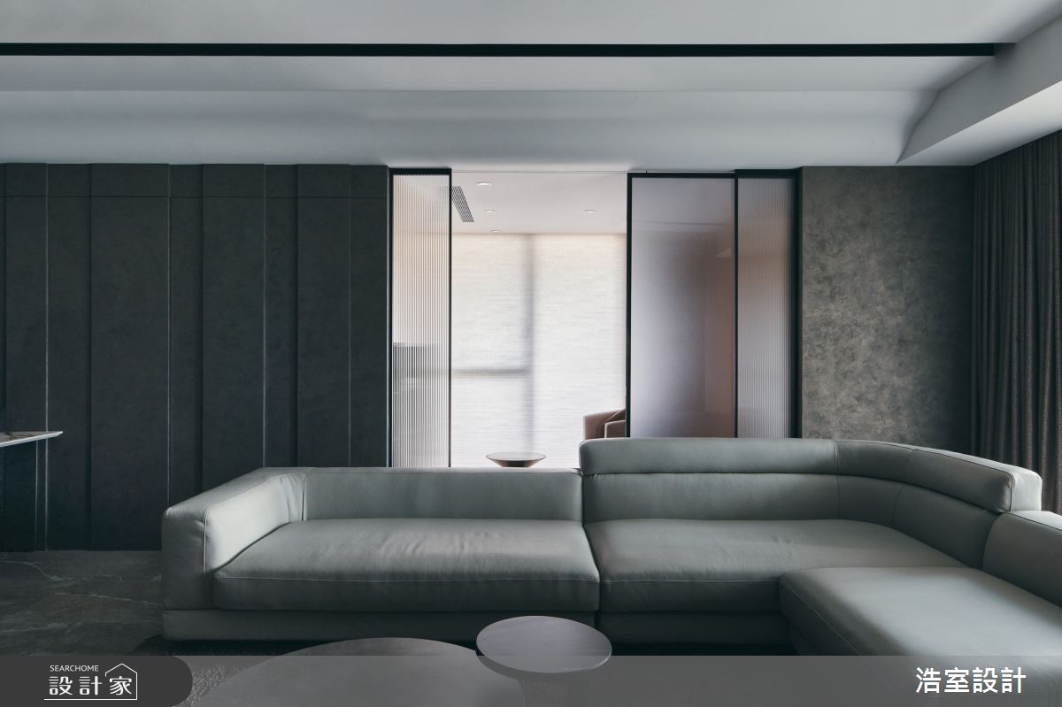 35坪新成屋(5年以下)＿飯店風客廳案例圖片＿浩室設計＿浩室_旅人 .long stay之10