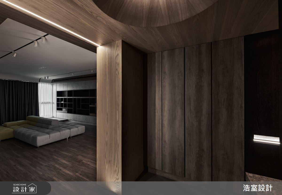 40坪新成屋(5年以下)＿現代風玄關客廳案例圖片＿浩室設計＿浩室_馭影之4